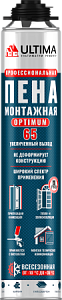 Всесезонная монтажная пена профессиональная Ultima Pro 65 OPTIMUM